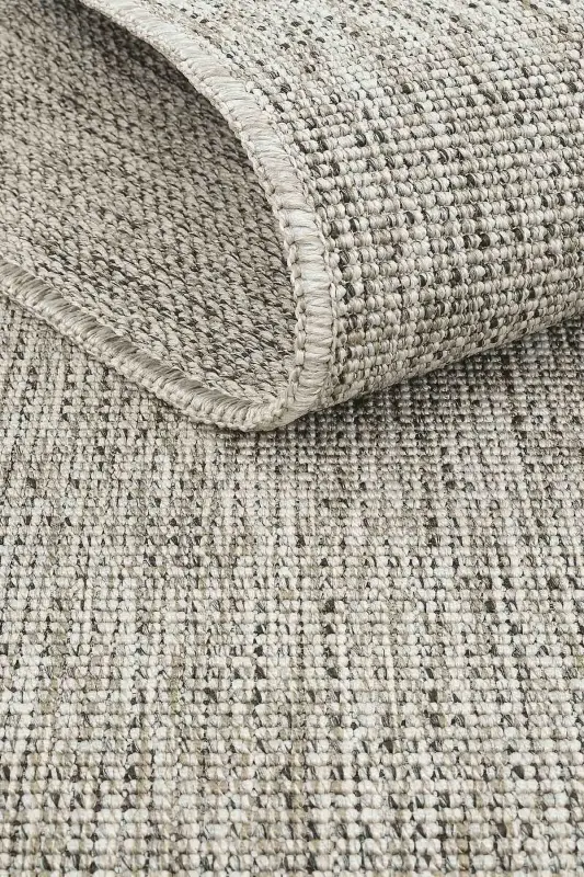 Milano Gri Vizon Jüt Sisal Görünümlü Dokuma Taban Kesme Makine Ev Salon Mutfak Giyinme Balkon Halısı-Gri 33 - 8