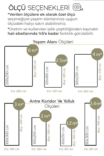Milano Krem Bej Rangi Jut Bo'yra Ko'rinishidagi Modern Oson Tozalanadigan Mehmonxona Xona Balkon Gilami - Krem Bej - 3
