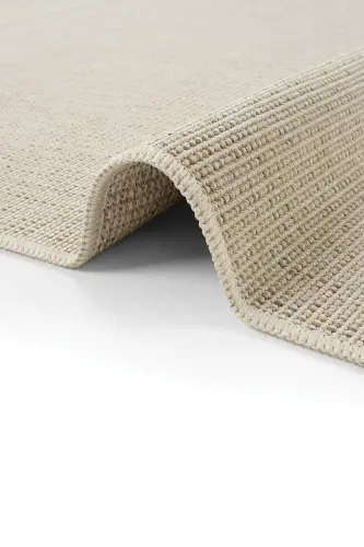 Milano Krem Bej Rengi Jüt Hasır Görünümlü Modern Bohem Kolay Temizlenebilir Salon Oda Balkon Halısı-Krem 44 - 6
