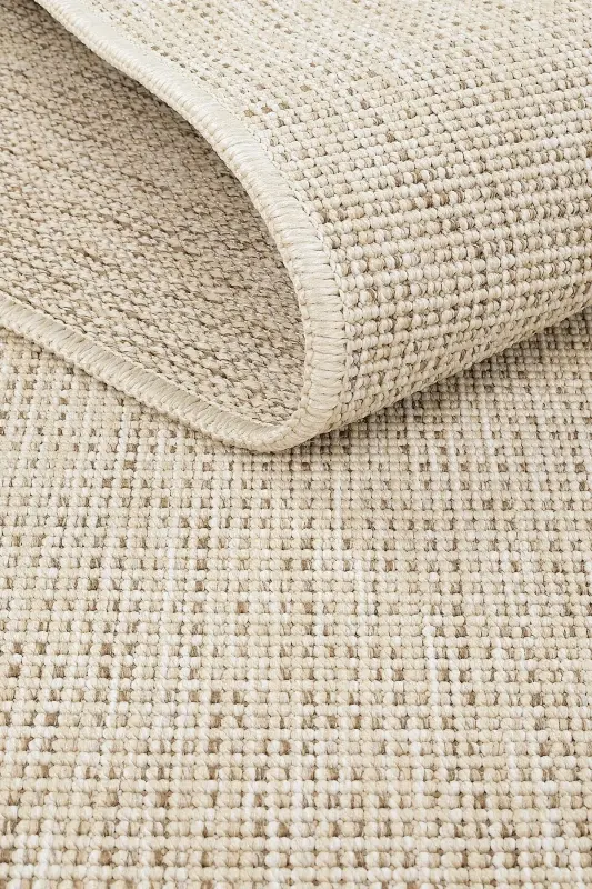 Milano Krem Bej Rengi Jüt Hasır Görünümlü Modern Bohem Kolay Temizlenebilir Salon Oda Balkon Halısı-Krem 44 - 8