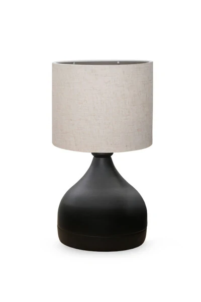 Milano Metal Body Lampshade Cream Crinkled Fabric Ayd-3087 - HOMİNG (1)