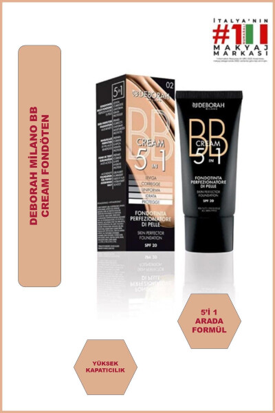 Milano No: 01 Spf 20 Bb Cream Fondöten - 1