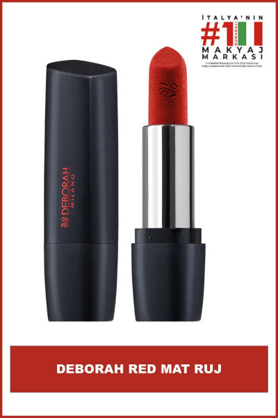 Milano Red No: 32 Rusty Red Matte Lipstick - DEBORAH