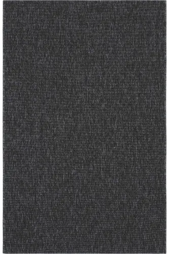 Milano Siyah Gri Halı İnce Yazlık Makine Dokuma Salon Oturma Odası Hasır Sisal Dokulu Balkon Halısı-Siyah Grii 