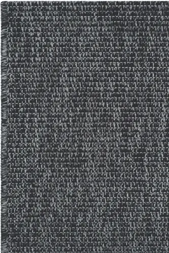 Milano Siyah Gri Halı İnce Yazlık Makine Dokuma Salon Oturma Odası Hasır Sisal Dokulu Balkon Halısı-Siyah Grii - 4