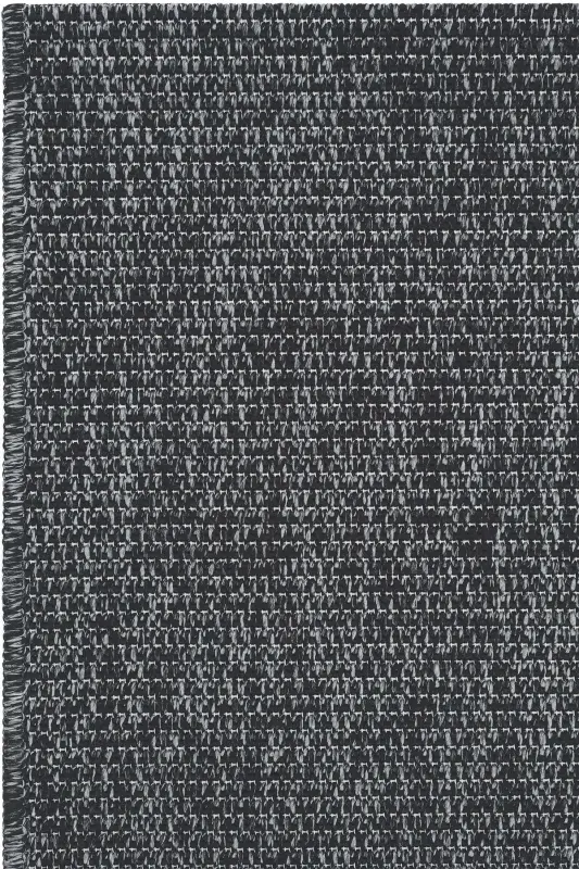 Milano Siyah Gri Halı İnce Yazlık Makine Dokuma Salon Oturma Odası Hasır Sisal Dokulu Balkon Halısı-Siyah Grii - 4