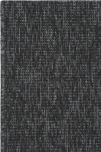 Milano Siyah Halı İnce Yazlık Makine Dokuma Oda Salon Oturma Odası Hasır Sisal Dokulu Balkon Halısı-Siyah - 4