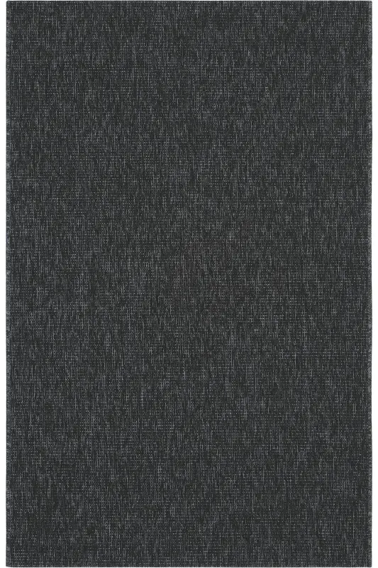 Milano Siyah Halı İnce Yazlık Makine Dokuma Oda Salon Oturma Odası Hasır Sisal Dokulu Balkon Halısı-Siyah - COOL HALI