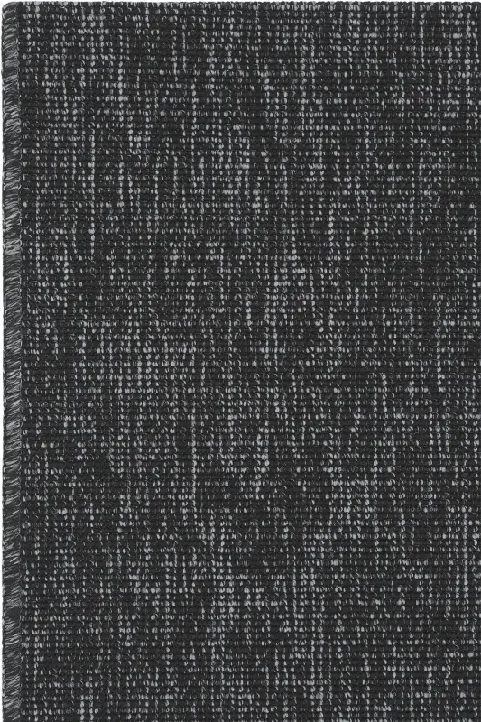 Milano Siyah Halı İnce Yazlık Makine Dokuma Oda Salon Oturma Odası Hasır Sisal Dokulu Balkon Halısı-Siyah - 4