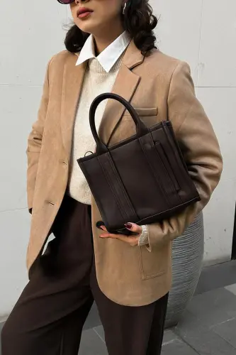 Miles Tote Bag Acı Kahve-Acı Kahve - 3