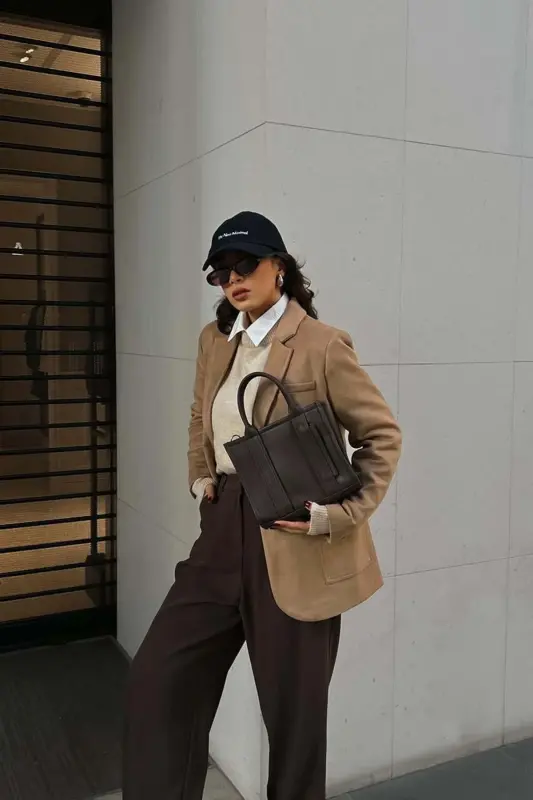 Miles Tote Bag Acı Kahve-Acı Kahve - 4