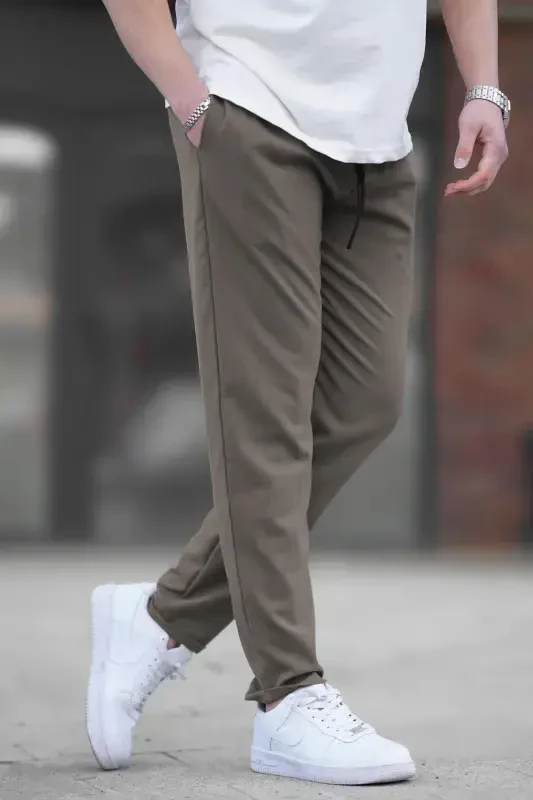 Milky Coffee Jogger Pants 4242-Milky Coffee - 1