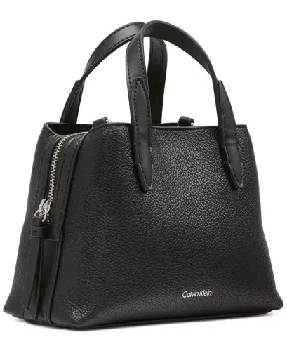 Millie Triple Compartment Crossbody with Coin Pouch - Black/Silver - 3