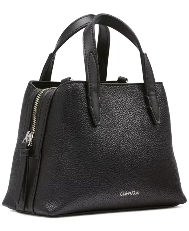 Millie Triple Compartment Crossbody with Coin Pouch - Black/Silver - 3