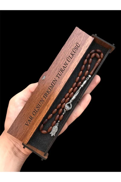 Milliy g'oyalarga sovg'a bayroq mo'ylovli kuka tasbeh - KANUNİ TESBİH