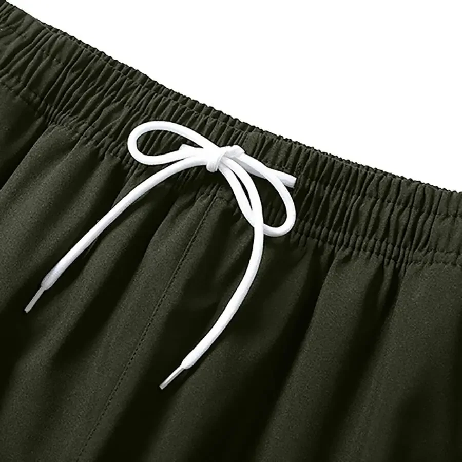 Miluxas erkaklar sport kostyumlari to'plami To'liq fermuarli sport kostyumi Ochiq havoda yugurish uchun erkaklar sport kostyumlari Armiya yashil 10(XL) - 5