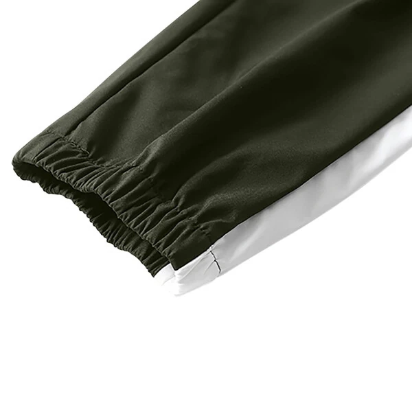 Miluxas erkaklar sport kostyumlari to'plami To'liq fermuarli sport kostyumi Ochiq havoda yugurish uchun erkaklar sport kostyumlari Armiya yashil 10(XL) - 6