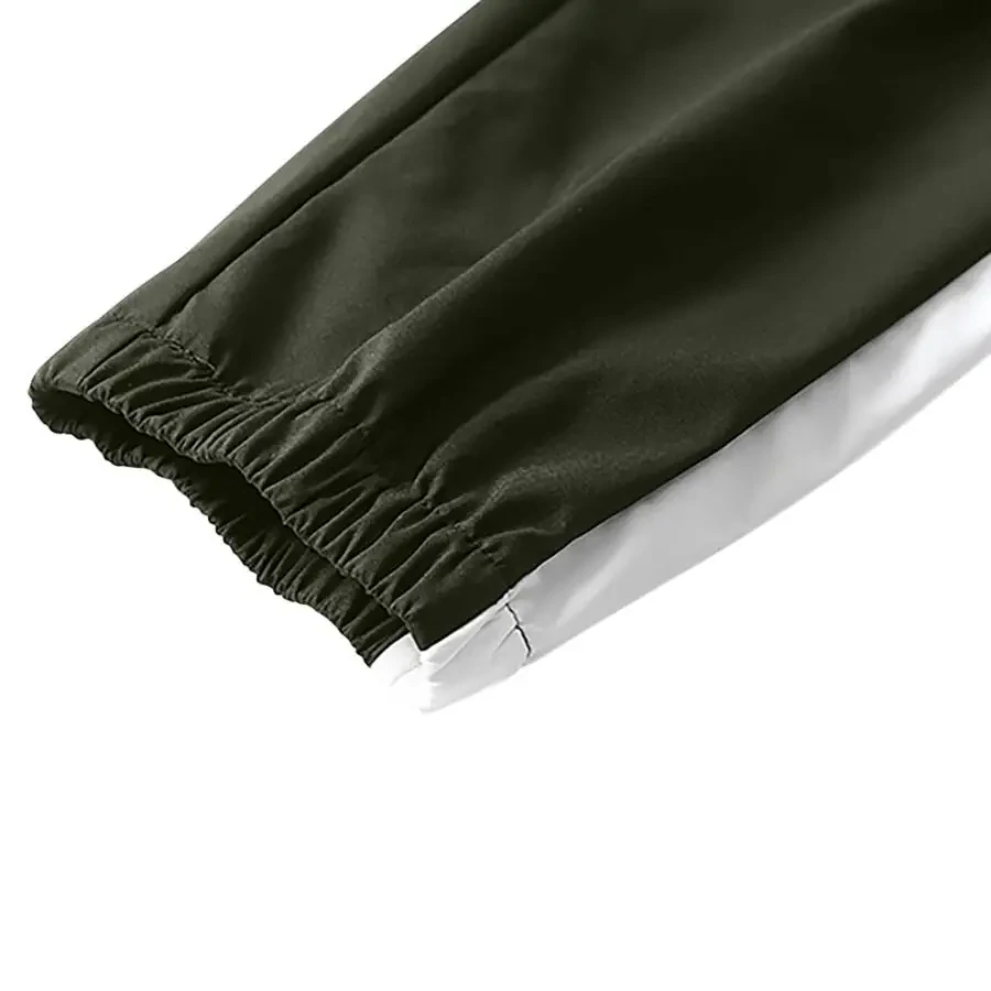 Miluxas erkaklar sport kostyumlari to'plami To'liq fermuarli sport kostyumi Ochiq havoda yugurish uchun erkaklar sport kostyumlari Armiya yashil 10(XL) - 6