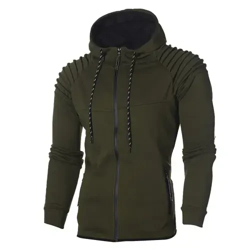 Miluxas erkaklar uchun sport kostyumlari 2 dona Hoodie erkaklar jogging sport kostyumi kundalik uzun yengli kiyim Pullover kostyum to'plami chegirmasi Army Green XXL(XXL) - MILUXAS (1)