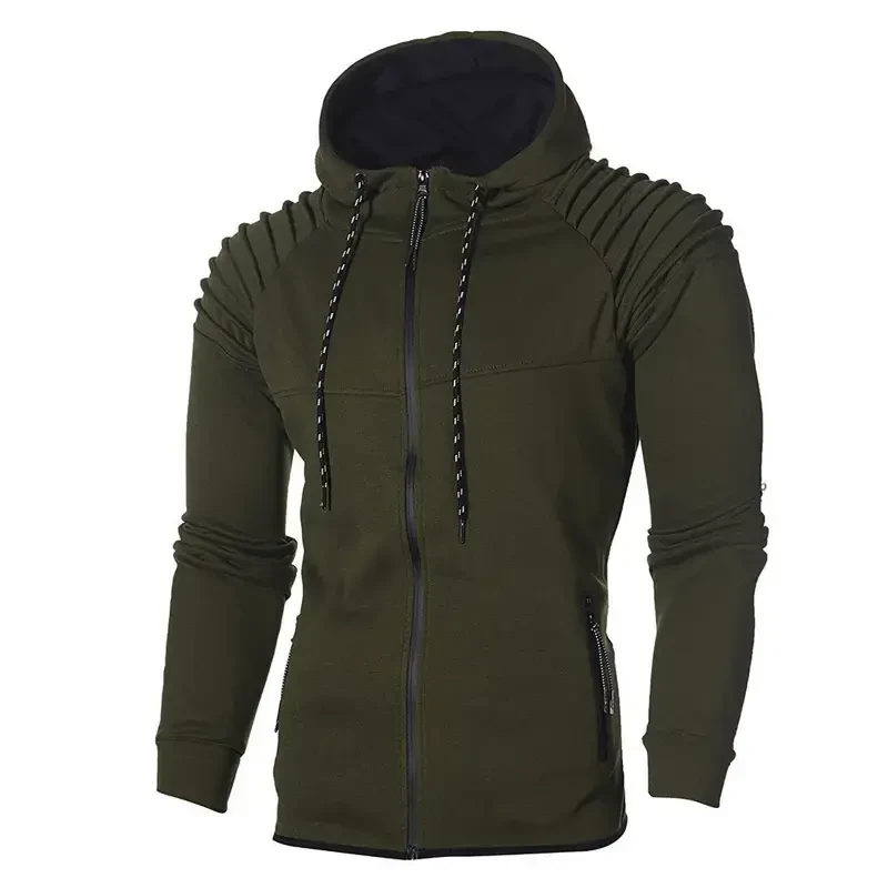Miluxas erkaklar uchun sport kostyumlari 2 dona Hoodie erkaklar jogging sport kostyumi kundalik uzun yengli kiyim Pullover kostyum to'plami chegirmasi Army Green XXL(XXL) - 2
