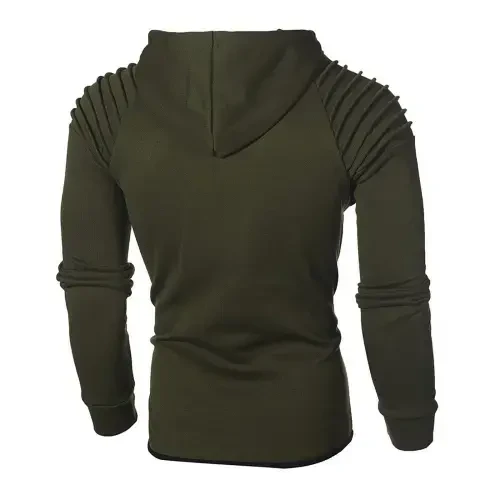 Miluxas erkaklar uchun sport kostyumlari 2 dona Hoodie erkaklar jogging sport kostyumi kundalik uzun yengli kiyim Pullover kostyum to'plami chegirmasi Army Green XXL(XXL) - 3