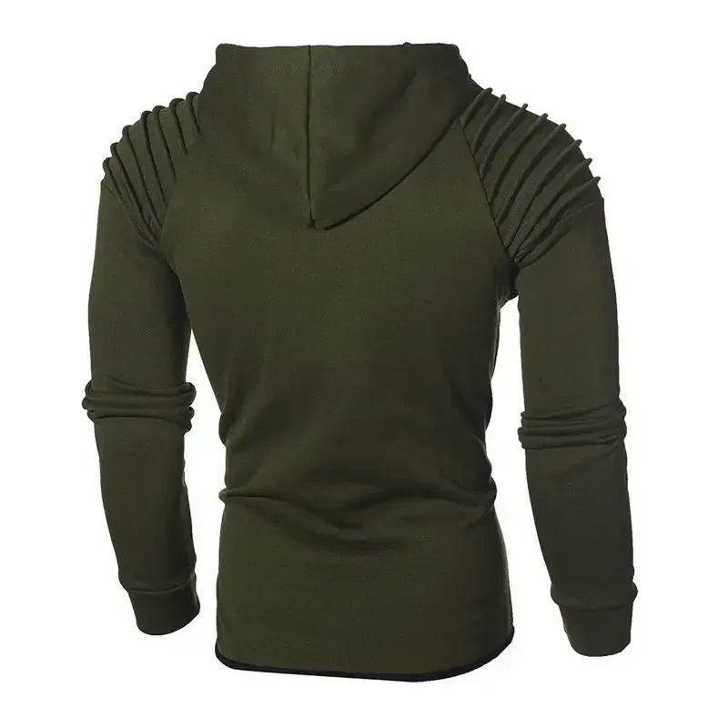 Miluxas erkaklar uchun sport kostyumlari 2 dona Hoodie erkaklar jogging sport kostyumi kundalik uzun yengli kiyim Pullover kostyum to'plami chegirmasi Army Green XXL(XXL) - 3