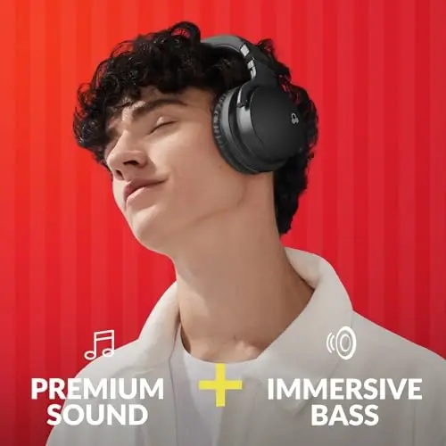 Million Sold Classic E7 Active Noise Cancelling Headphones with Upgraded HD Sound, Wireless Bluetooth Headphones Over The Ear Unequaled Comfort, Vivid Deep Bass, for Home Office Travel Birthday Gift - 3