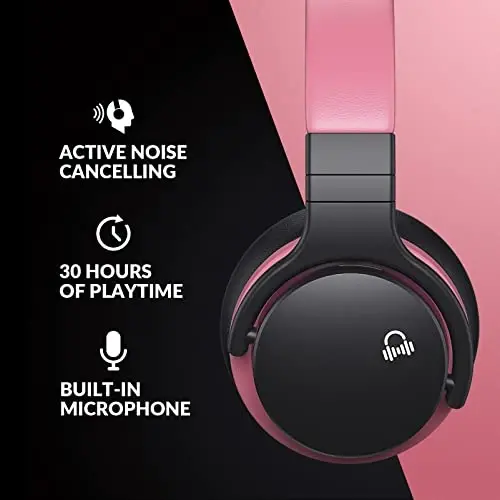 Million Sold Classic E7 Active Noise Cancelling Headphones with Upgraded HD Sound, Wireless Bluetooth Headphones Over The Ear Unequaled Comfort, Vivid Deep Bass, for Home Office Travel Birthday Gift - 2
