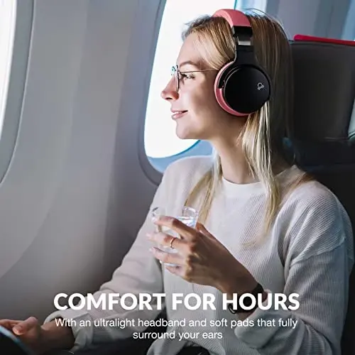 Million Sold Classic E7 Active Noise Cancelling Headphones with Upgraded HD Sound, Wireless Bluetooth Headphones Over The Ear Unequaled Comfort, Vivid Deep Bass, for Home Office Travel Birthday Gift - 5