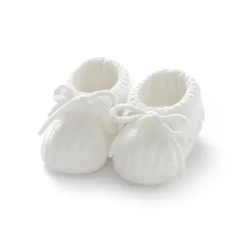 mimixiong Baby Booties Newborn Infant Sock Shoes Hand Knitting Crochet Boy and Girl Cozy Shoes - 1