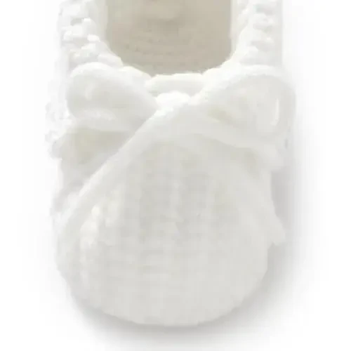 mimixiong Baby Booties Newborn Infant Sock Shoes Hand Knitting Crochet Boy and Girl Cozy Shoes - 6