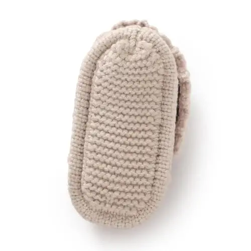 mimixiong Baby Booties Newborn Infant Sock Shoes Hand Knitting Crochet Boy and Girl Cozy Shoes - 7