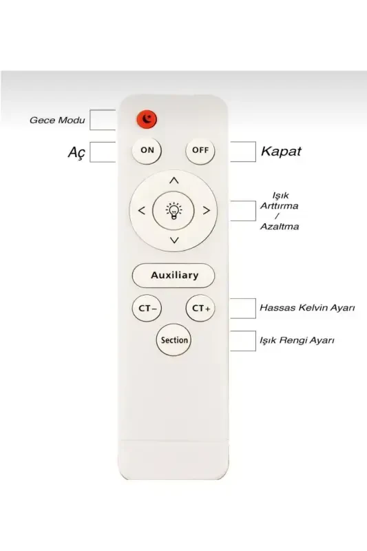 Mina Gold Kumandalı Ledli 3 Renk Ledli Avize-Gold - 5