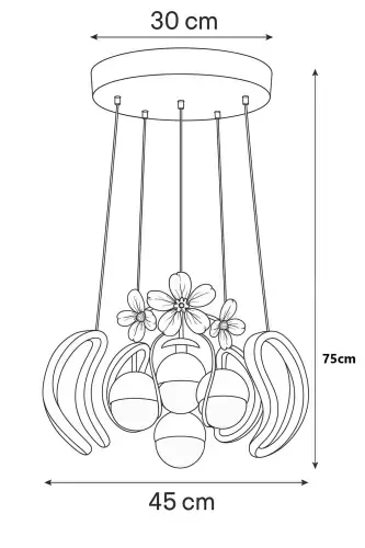 Mina Gold Remote Controlled LED Chandelier with 3 Color LEDs-Gold - 3