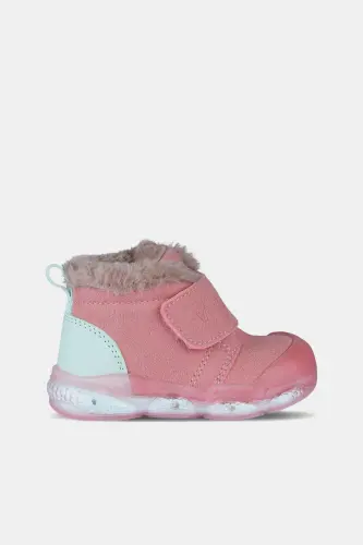 Mind Model Легкие ботинки Phylon для девочек и детей с подсветкой и меховой отделкой, пудровые ботинки – пудра - 3