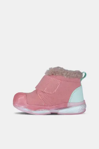 Mind Model Lighted Furry Lightweight Phylon Baby Girl and Kids Powder Boot-Powder - 4