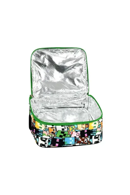 Mine Creeper 3-Piece Set Elementary School Bag, Thermal Lunch Bag and Pencil Case Set - 7