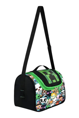 Mine Creeper 3'lü Set Ilkokul Çantası, Termal Beslenme Çantası Ve Kalem Kutusu Seti-Çok Renkli - 6