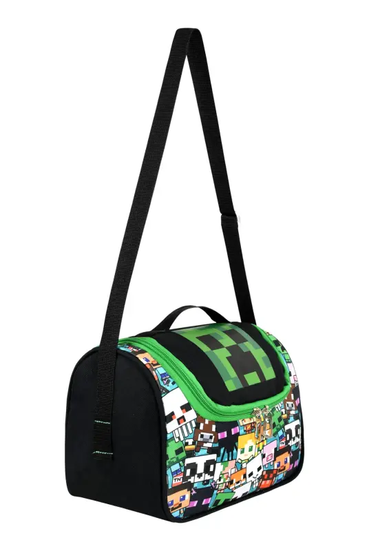 Mine Creeper 3'lü Set Ilkokul Çantası, Termal Beslenme Çantası Ve Kalem Kutusu Seti-Çok Renkli - 6