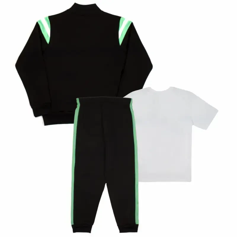 Minecraft Creeper Boys 3 Piece Tracksuit Pants Set - Zip Up Tracksuit, Short Sleeve T-Shirt, and Active Jogger Sweatpants Bundle Set for Kids and Toddlers (Size 4-16) - MINECRAFT