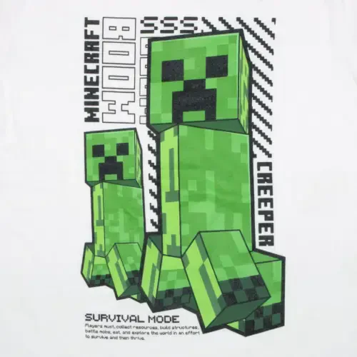 Minecraft Creeper Boys 3 Piece Tracksuit Pants Set - Zip Up Tracksuit, Short Sleeve T-Shirt, and Active Jogger Sweatpants Bundle Set for Kids and Toddlers (Size 4-16) - 6