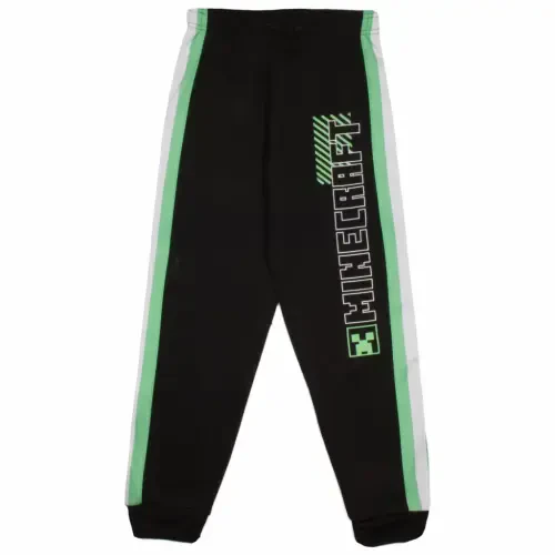 Minecraft Creeper Boys 3 Piece Tracksuit Pants Set - Zip Up Tracksuit, Short Sleeve T-Shirt, and Active Jogger Sweatpants Bundle Set for Kids and Toddlers (Size 4-16) - 7