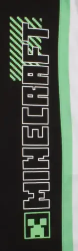 Minecraft Creeper Boys 3 Piece Tracksuit Pants Set - Zip Up Tracksuit, Short Sleeve T-Shirt, and Active Jogger Sweatpants Bundle Set for Kids and Toddlers (Size 4-16) - 9