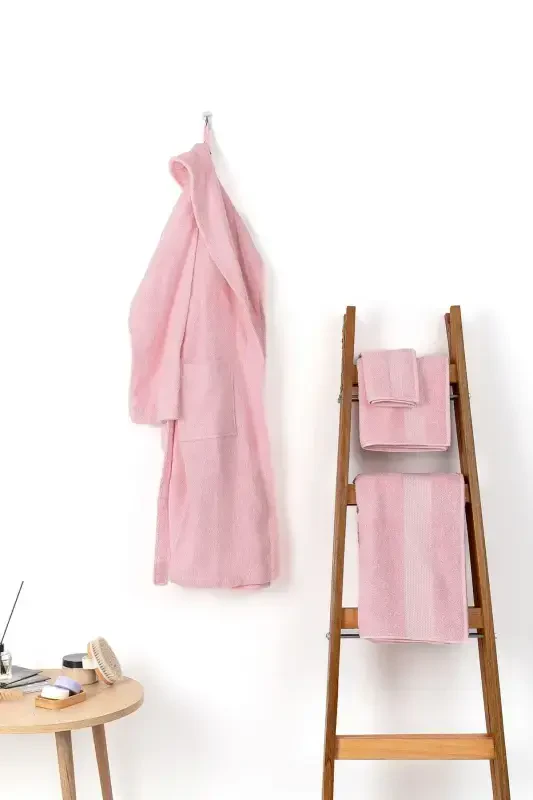 | Minerva | 100% Cotton Extra Soft Guest / Kitchen Towel-Pink - 3