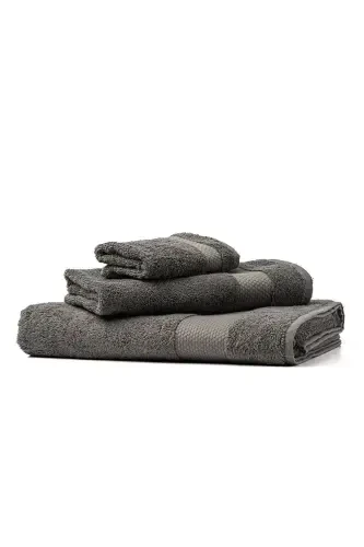 | Minerva | 100% Cotton Extra Soft Hand / Face Towel - ANTHRACITE - SOLEY (1)