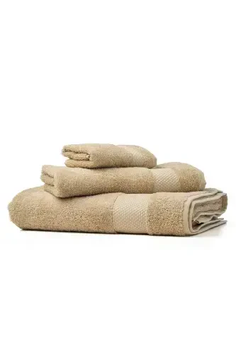 | Minerva | 100% Cotton Extra Soft Hand/Face Towel-BEIGE - SOLEY (1)