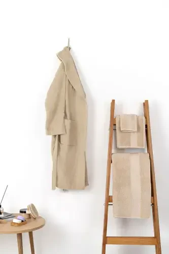 | Minerva | 100% Cotton Extra Soft Hand/Face Towel-BEIGE - 3