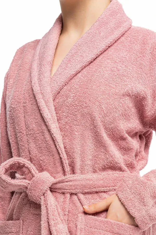 Minerva | 100% Cotton Unisex Bathrobe for Women/Men - 3