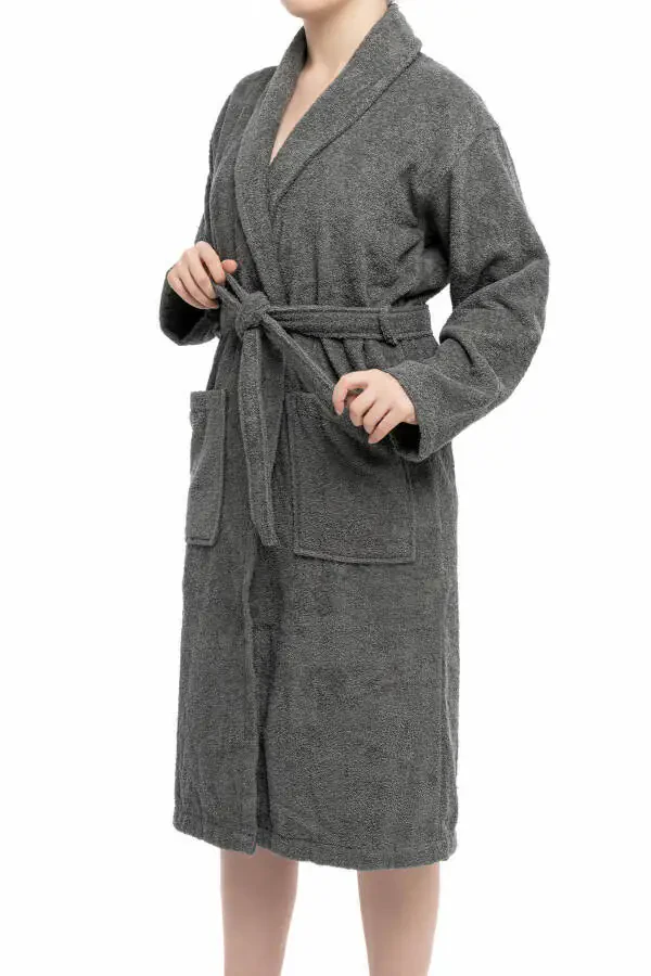 Minerva | 100% Paxta Ayollar/Erkaklar Unisex Xalat - 2