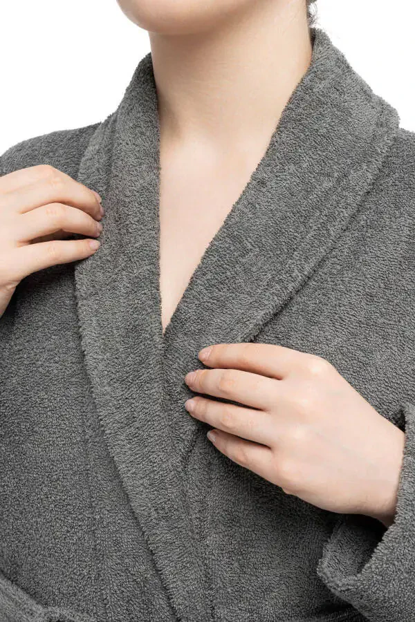 Minerva | 100% Paxta Ayollar/Erkaklar Unisex Xalat - 3